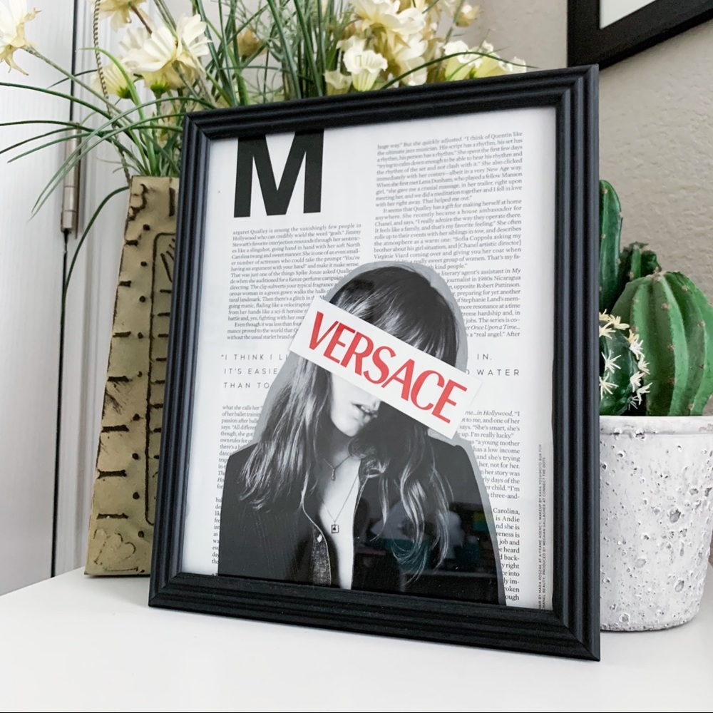 Handmade 8x10 Fashion Collage - Versace Theme - Picture 1 of 10